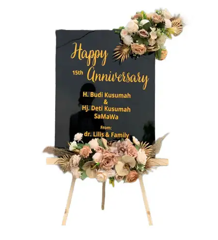 Papan Bunga Akrilik Dompyong